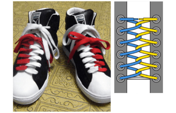 Cách buộc dây giày theo kiểu Loop Back
