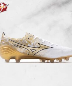 MIZUNO ALPHA Α ELITE FG - TRẮNG VÀNG ĐEN - P1GA246250