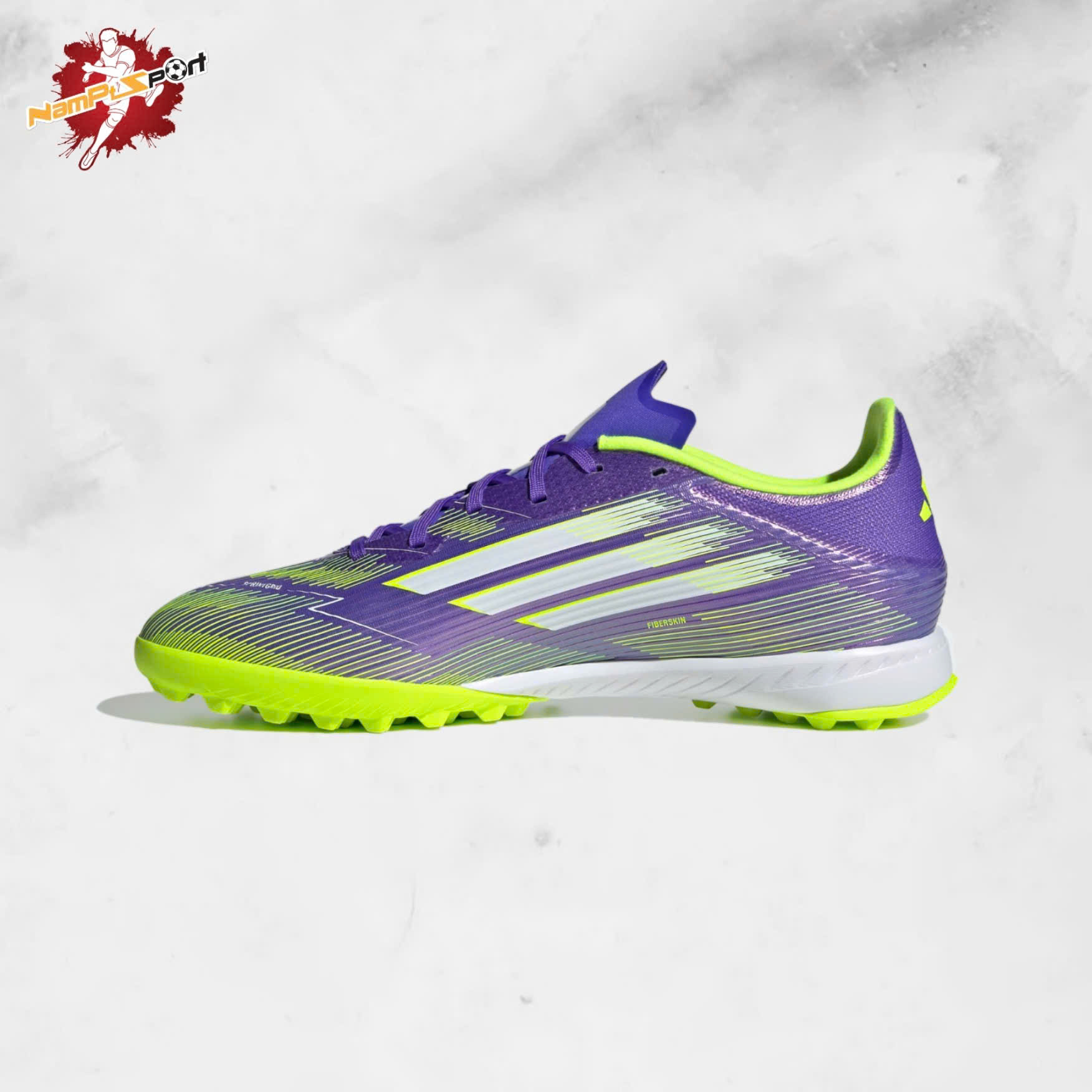 ADIDAS F50 LEAGUE TF - TÍM TRẮNG VÀNG - JH7724 2 ADIDAS F50 LEAGUE TF - TÍM TRẮNG VÀNG - JH7724 - Ảnh 2